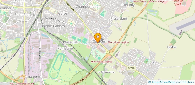 localisation de l'entreprise MARSTEAU NUTRITION ANIMALE à NIORT