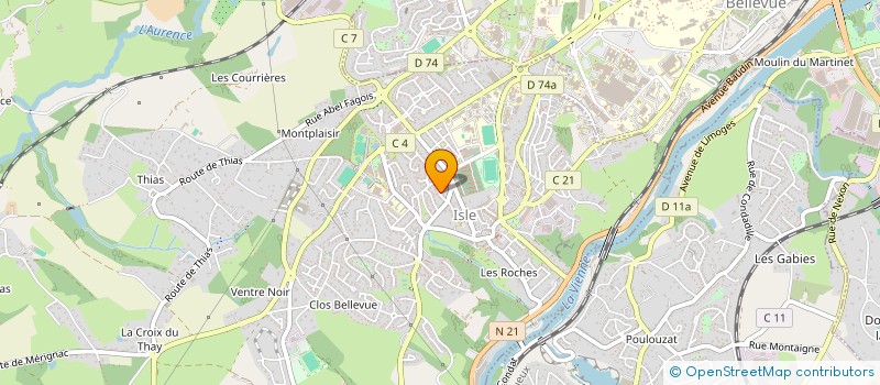 localisation de l'entreprise MARTAGEIX3 à ISLE