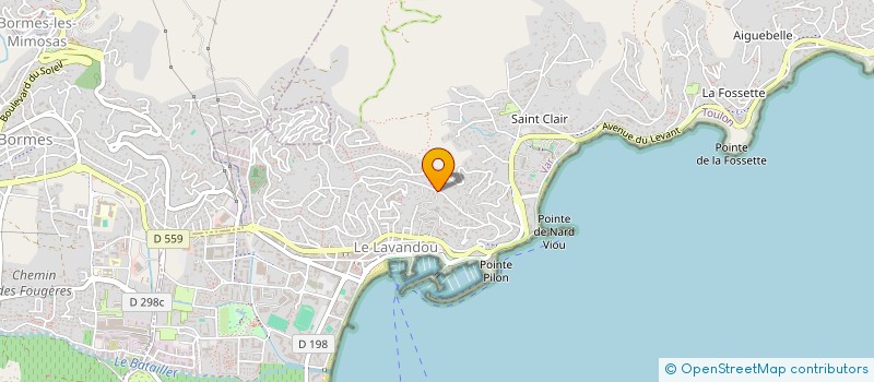 localisation de l'entreprise MARTAGON à LE LAVANDOU