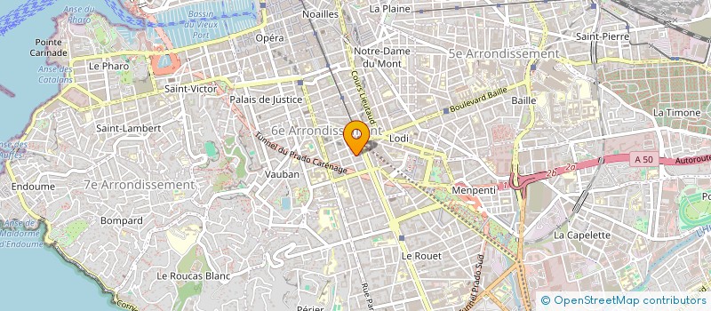 localisation de l'entreprise MARTANG à MARSEILLE 6EME