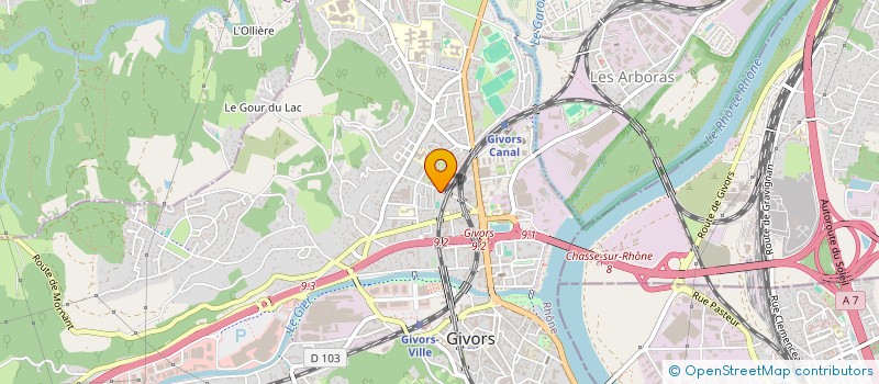 localisation de l'entreprise MARTCHEL  GIVORS