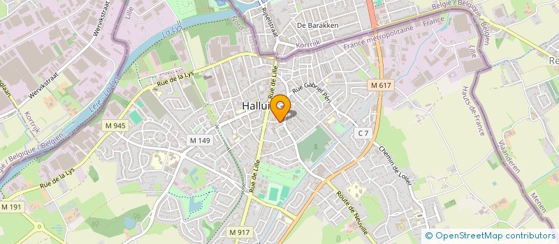 localisation de l'entreprise MARTE ET COMPAGNIES  HALLUIN