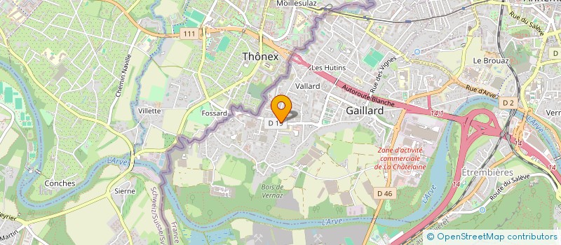 localisation de l'entreprise MARTEAU D'OR  GAILLARD