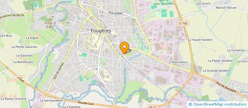 localisation de l'entreprise MARTEC SERVICES  FOUGERES