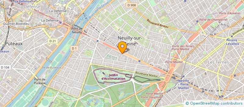 localisation de l'entreprise MARTEK PROMOTION à NEUILLY-SUR-SEINE