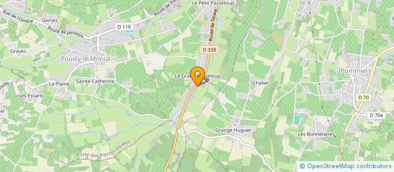 localisation de l'entreprise MARTEL  PORTE DES PIERRES DOREES