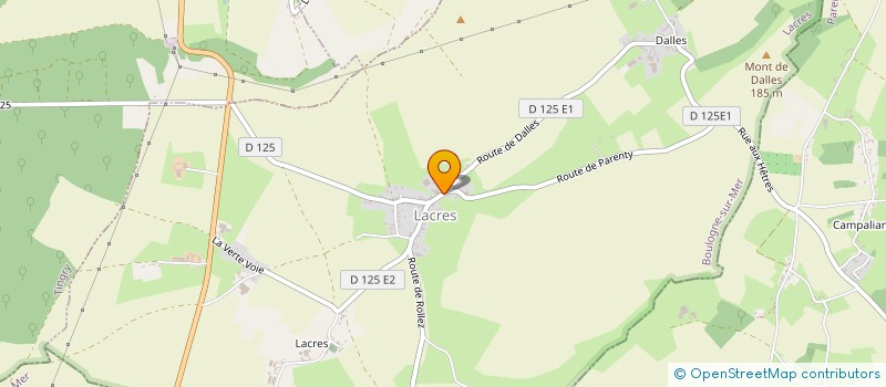 localisation de l'entreprise MARTEL  LACRES