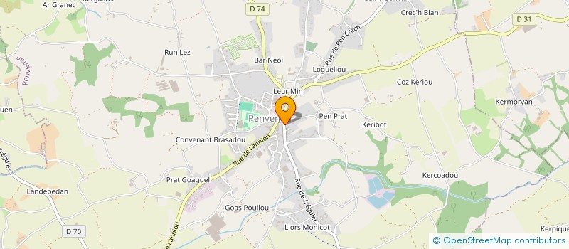 localisation de l'entreprise MARTEL & CIE à PENVENAN
