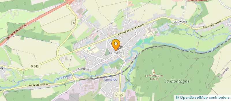 localisation de l'entreprise MARTEL CLAUDE  LUMBRES