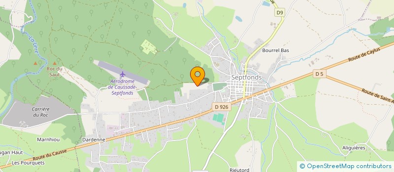 localisation de l'entreprise MARTEL ENVIRONNEMENT  SEPTFONDS