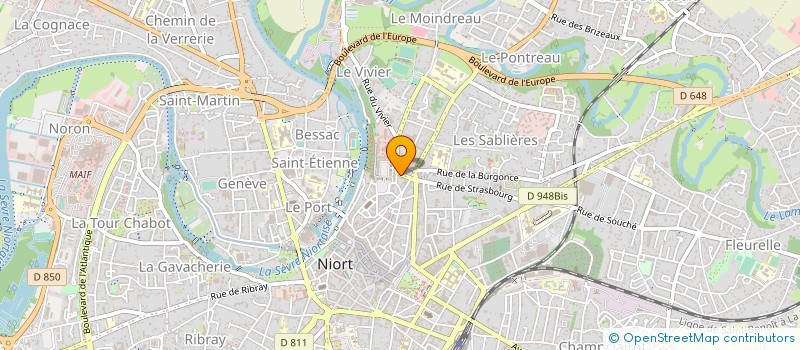 localisation de l'entreprise MARTEL - GUIONNET à NIORT