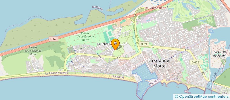 localisation de l'entreprise MARTEL IMMOBILIER  LA GRANDE-MOTTE