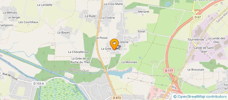 localisation de l'entreprise MARTEL LOISIRS  BAINS-SUR-OUST