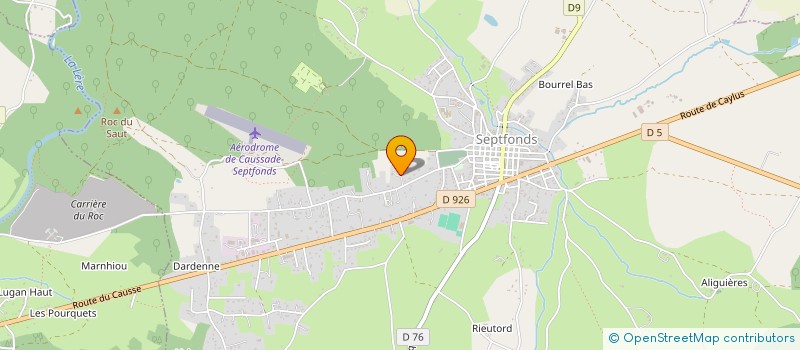 localisation de l'entreprise MARTEL MAXIME - KARINE AVERSENG  SEPTFONDS