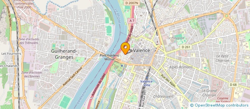 localisation de l'entreprise MARTEL MOREAU à VALENCE