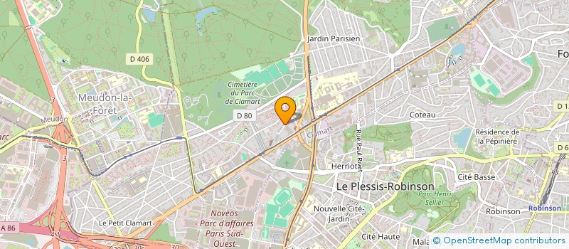 localisation de l'entreprise MARTEL PLOMBERIE RENOVATION  CLAMART