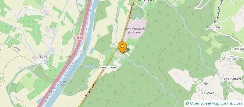 localisation de l'entreprise MARTEL SARL à SAINT-QUENTIN-SUR-ISERE