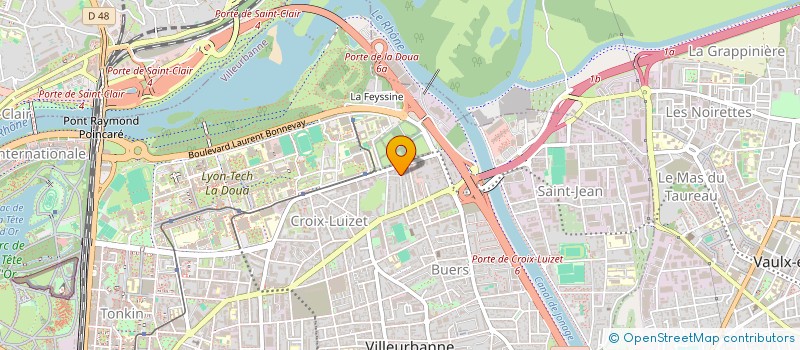 localisation de l'entreprise MARTELLI  VILLEURBANNE