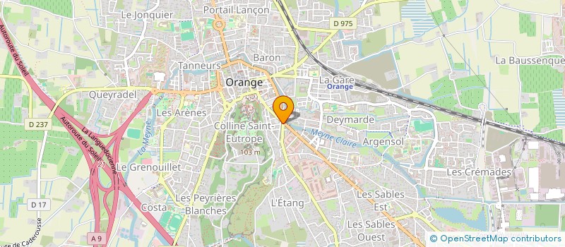localisation de l'entreprise MARTELLO à ORANGE