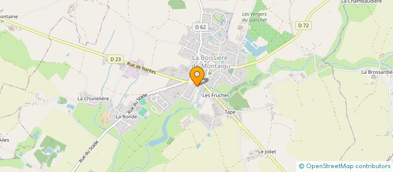 localisation de l'entreprise MARTELME  LA BOISSIERE-DE-MONTAIGU