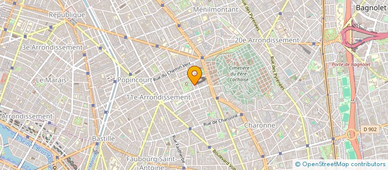 localisation de l'entreprise MARTHE BRUNE PRODUCTION  PARIS