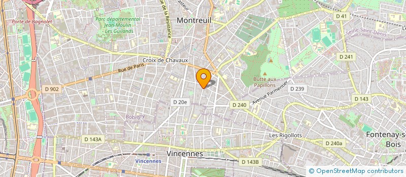 localisation de l'entreprise MARTHE-GUI à MONTREUIL