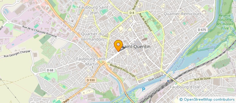 localisation de l'entreprise MARTHENRY à SAINT-QUENTIN