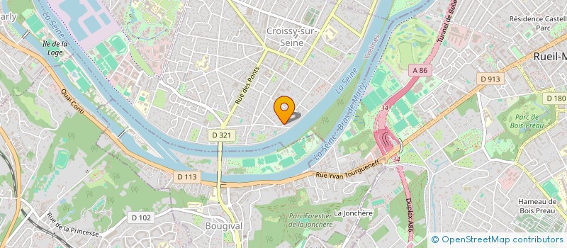 localisation de l'entreprise MARTHOD ET CIE  CROISSY-SUR-SEINE