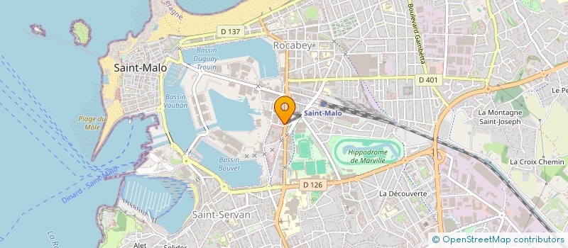 localisation de l'entreprise MARTHUR à SAINT-MALO