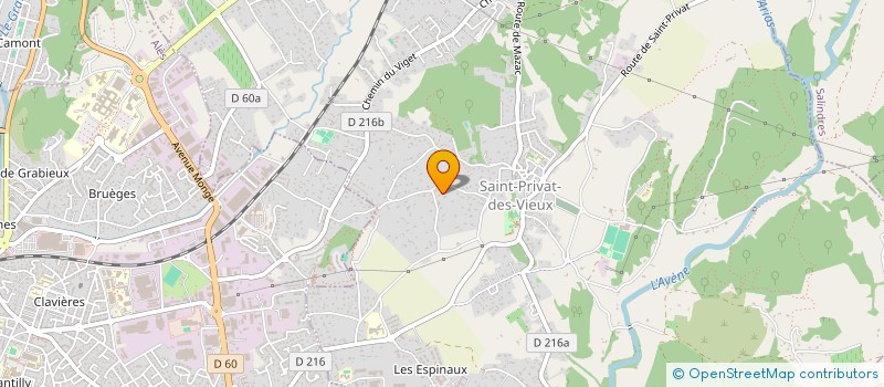 localisation de l'entreprise MARTHYVONNE  SAINT-PRIVAT-DES-VIEUX