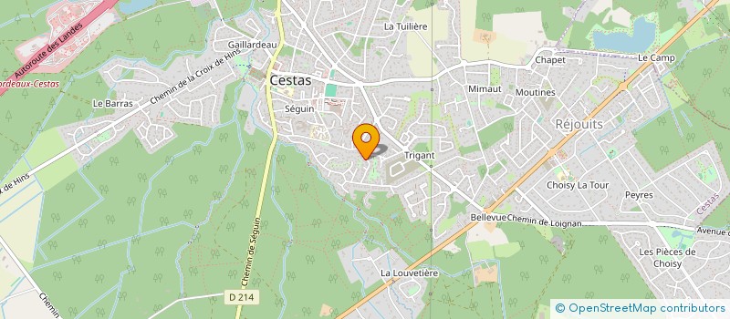 localisation de l'entreprise MARTI 2  CESTAS