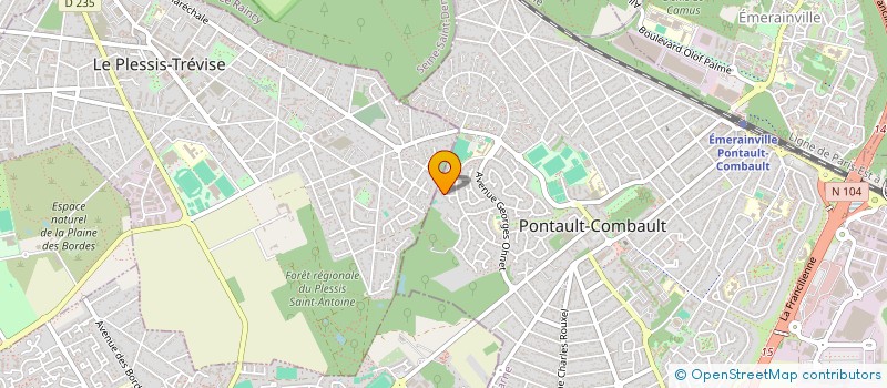 localisation de l'entreprise MARTI & COL à PONTAULT-COMBAULT