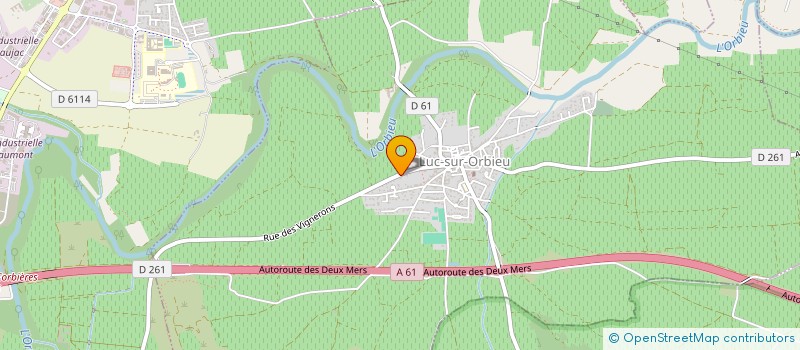 localisation de l'entreprise MARTI&ROS  LUC-SUR-ORBIEU