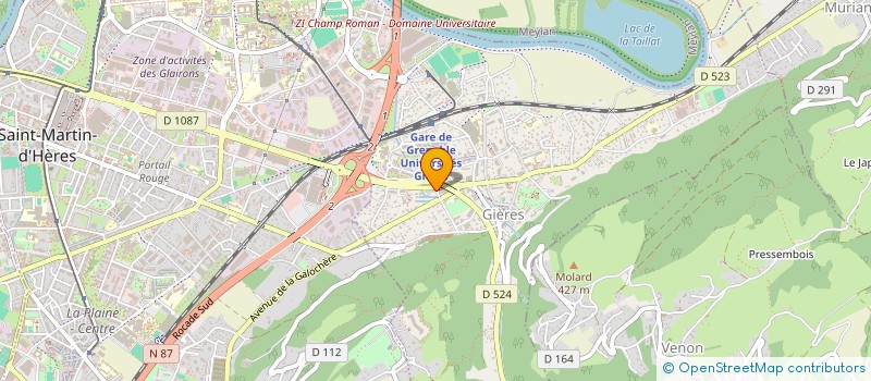 localisation de l'entreprise MARTIAL  GIERES