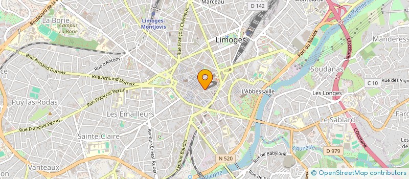 localisation de l'entreprise MARTIAL ACADEMIE à LIMOGES