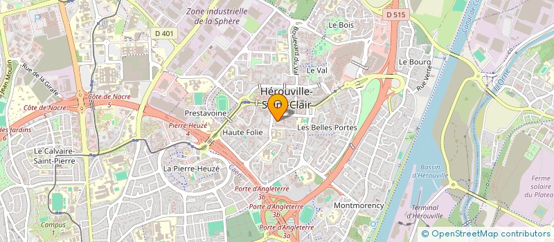 localisation de l'entreprise MARTIAL CHARPENTE BOIS à HEROUVILLE SAINT CLAIR