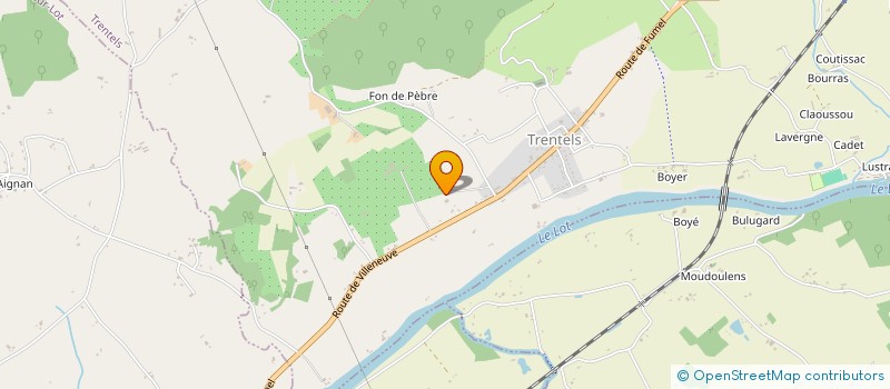 localisation de l'entreprise MARTIAL CHARPENTE TRADITIONNELLE  SAINT-SYLVESTRE-SUR-LOT