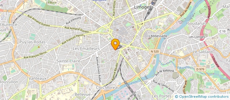 localisation de l'entreprise MARTIAL DUFOUR FRANCOIS SALAGNAC ET CLEMENT PAULINE NOTAIRES ASSOCIES à LIMOGES