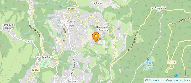 localisation de l'entreprise MARTIAL FITNESS CLUB URIAGE à SAINT-MARTIN-D'URIAGE