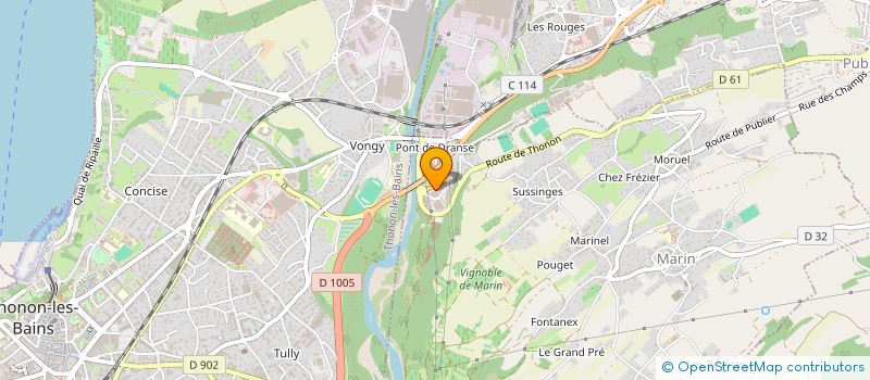localisation de l'entreprise MARTIAL GAILLARD ECONOMIE CONSTRUCRION à MARIN