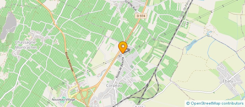 localisation de l'entreprise MARTIAL GRUX SARL à CORPEAU
