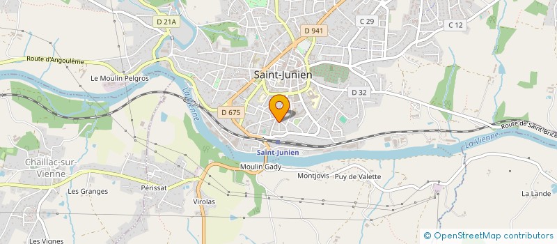 localisation de l'entreprise MARTIAL MEILLAT  SAINT-JUNIEN