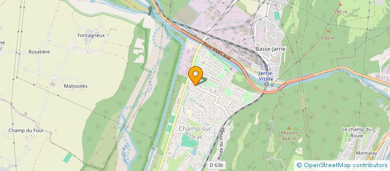 localisation de l'entreprise MARTIAL SPORTS 38  CHAMP-SUR-DRAC