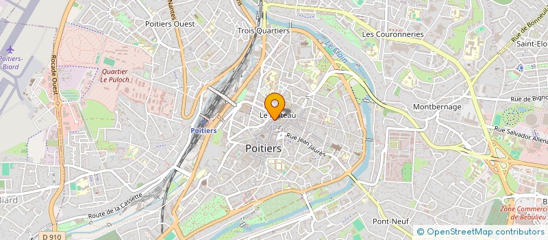 localisation de l'entreprise MARTIANE à POITIERS