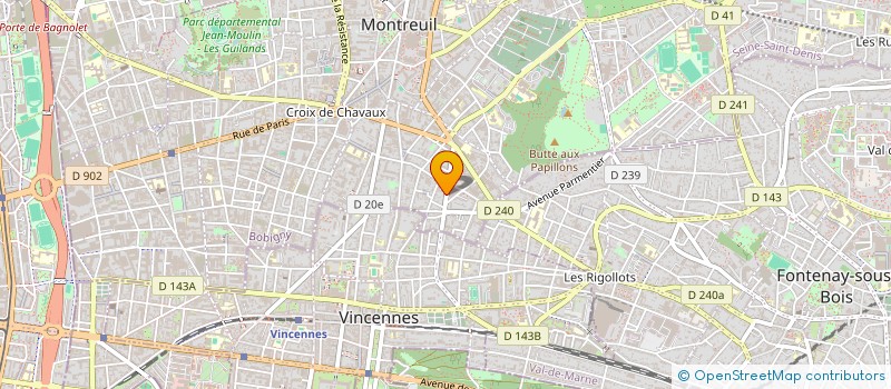 localisation de l'entreprise MARTICAM  MONTREUIL