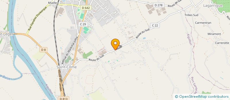 localisation de l'entreprise MARTICASTRO  AIGUILLON