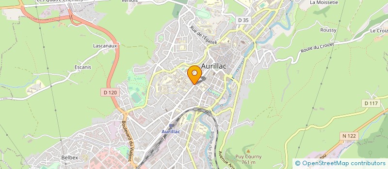 localisation de l'entreprise MARTICCI EDITIONS à AURILLAC