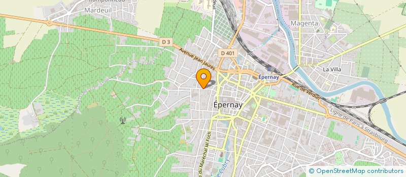 localisation de l'entreprise MARTIFICAL  EPERNAY