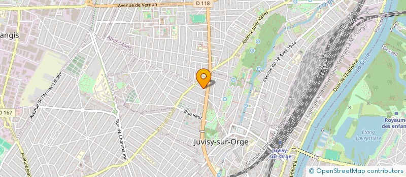 localisation de l'entreprise MARTIGOY BATIMENT à JUVISY-SUR-ORGE