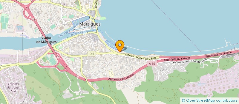 localisation de l'entreprise MARTIGUES AVIRON CLUB à MARTIGUES